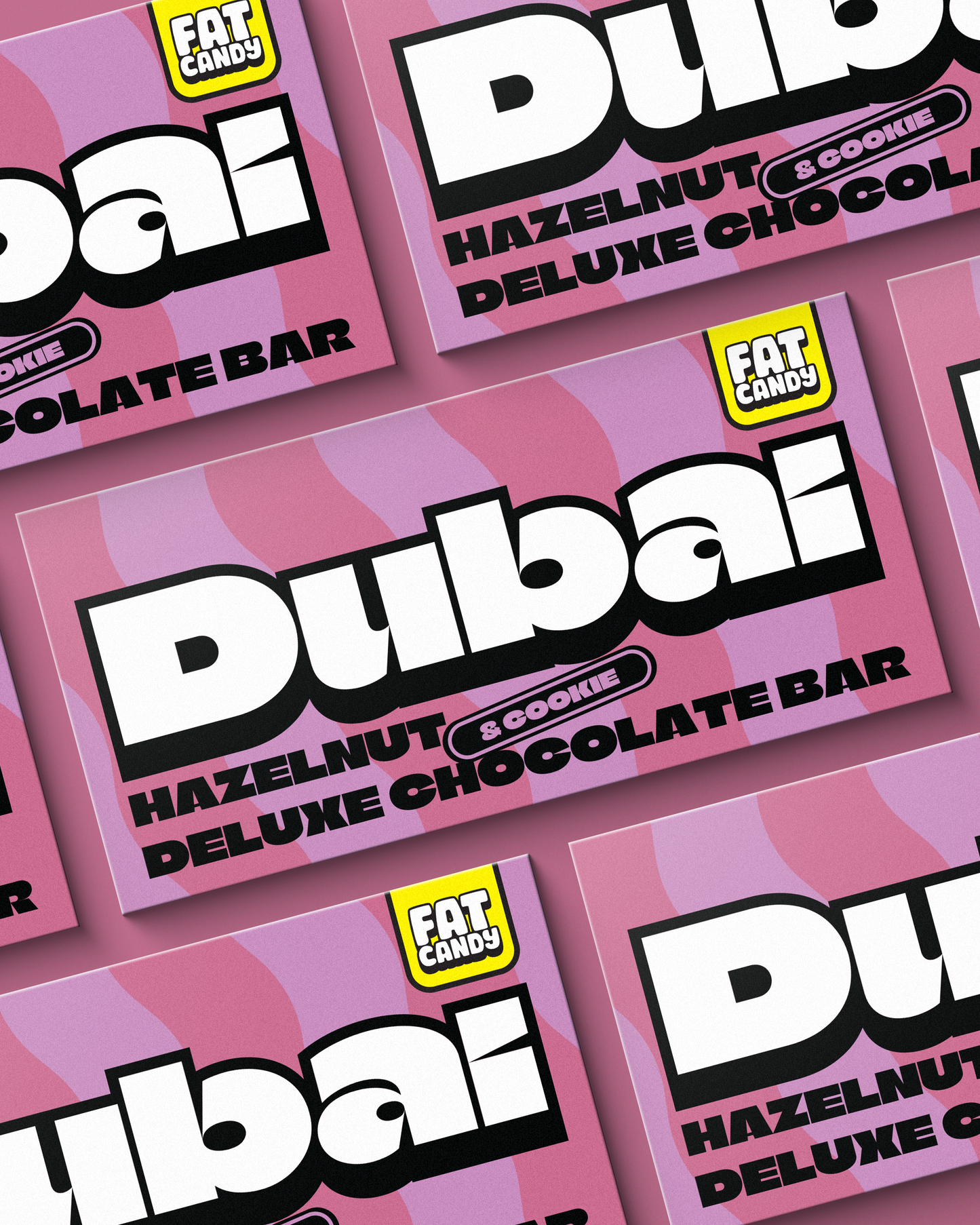 Dubai, Hazelnut & Cookie Deluxe Chocolate Bar by Fat Candy